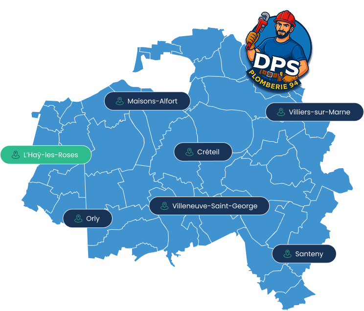 Zones intervention DPS Plomberie 94